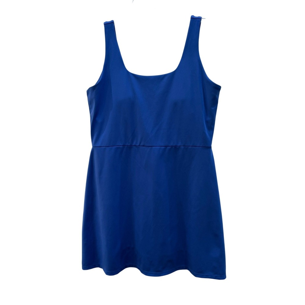 GapFit Womens Royal Blue Active Exercise Dress Built-in Shorts Pocket Large